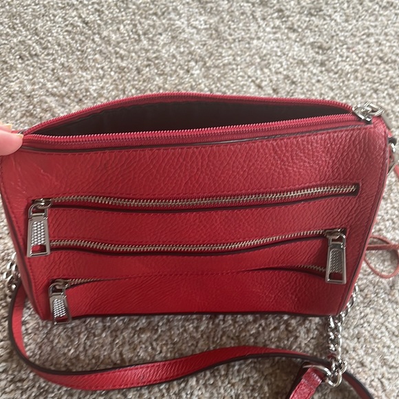 Rebecca Minkoff Mini 5 Zip Red crossbody - Picture 5 of 7